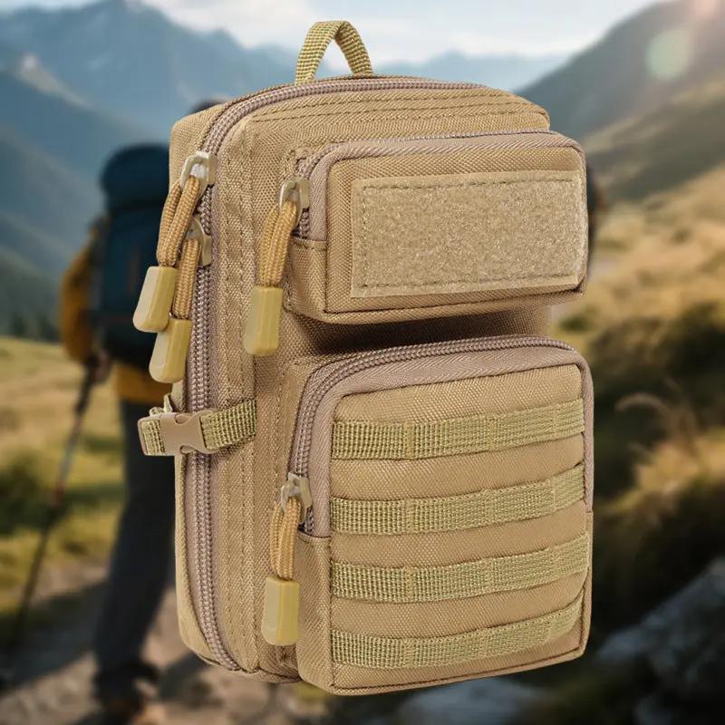 Tactical equipment outdoor supplies waist bag outdoor waterproof small chest bag power bank sundries storage bag Tactical Home Gear