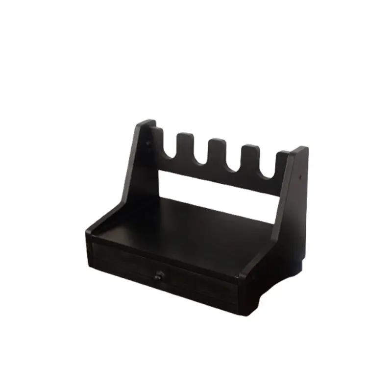Wooden Pistol Storage Rack, Gun Storage Rack, Practical Drawer-Type Multi-Grids Storage Rack Tactical Home Gear